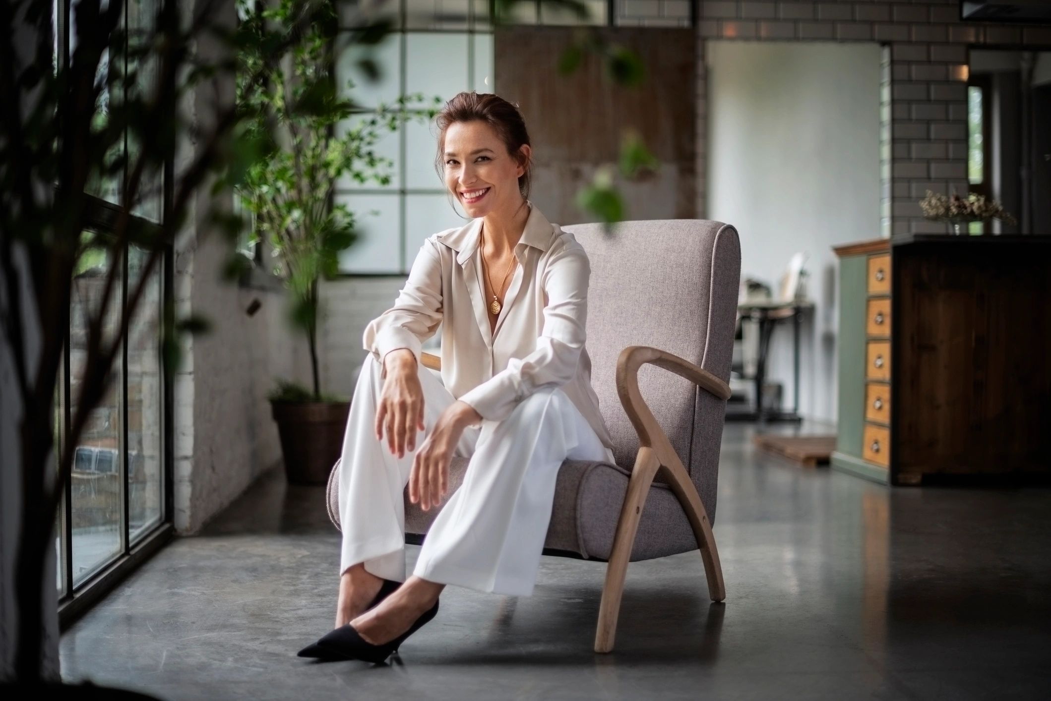 Elegant woman at a luxury event