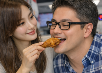bb.q chicken photos with Eddie